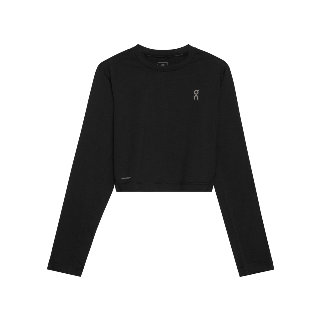 Train Long-T Crop Graphic - Black