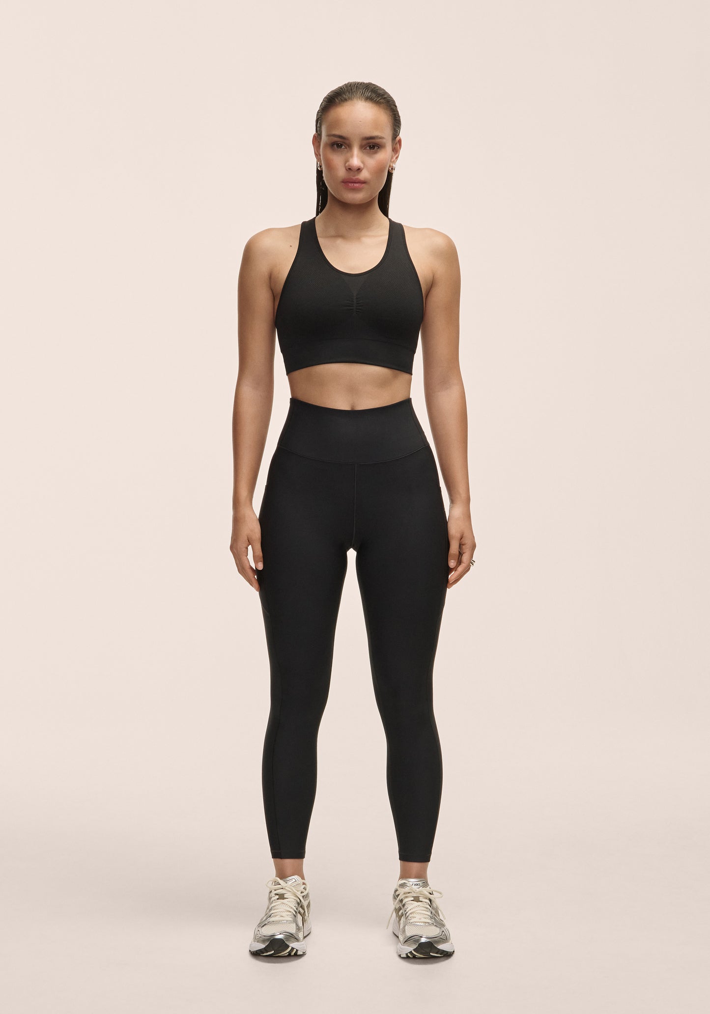 Pure Pocket High Waist Tights - Black