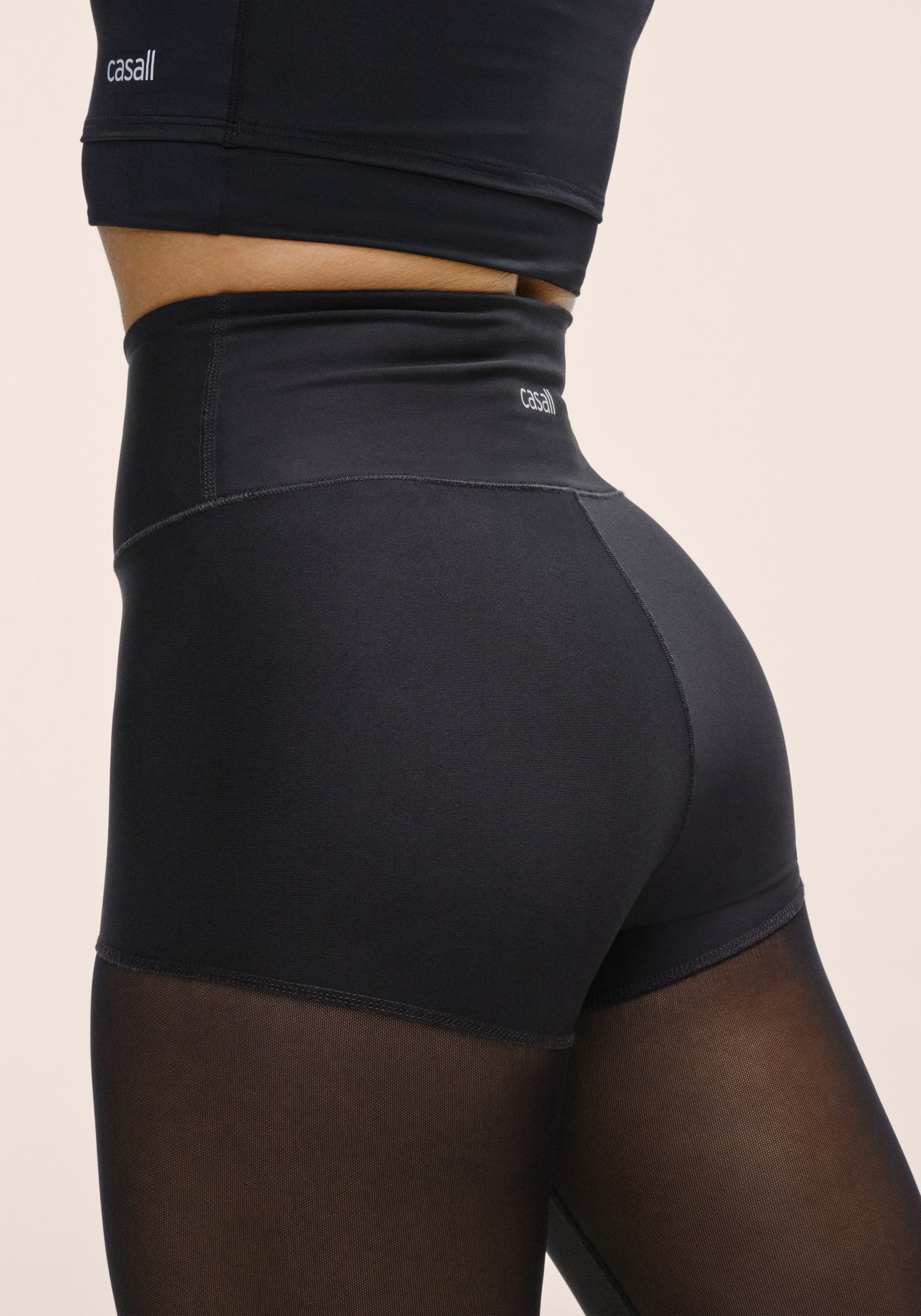 Power Mesh Studio Tights - Black