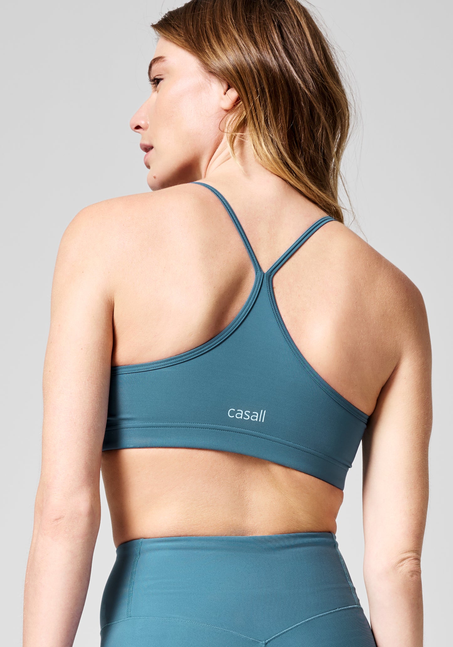 Casall Strappy Sports Bra - Ocean Blue