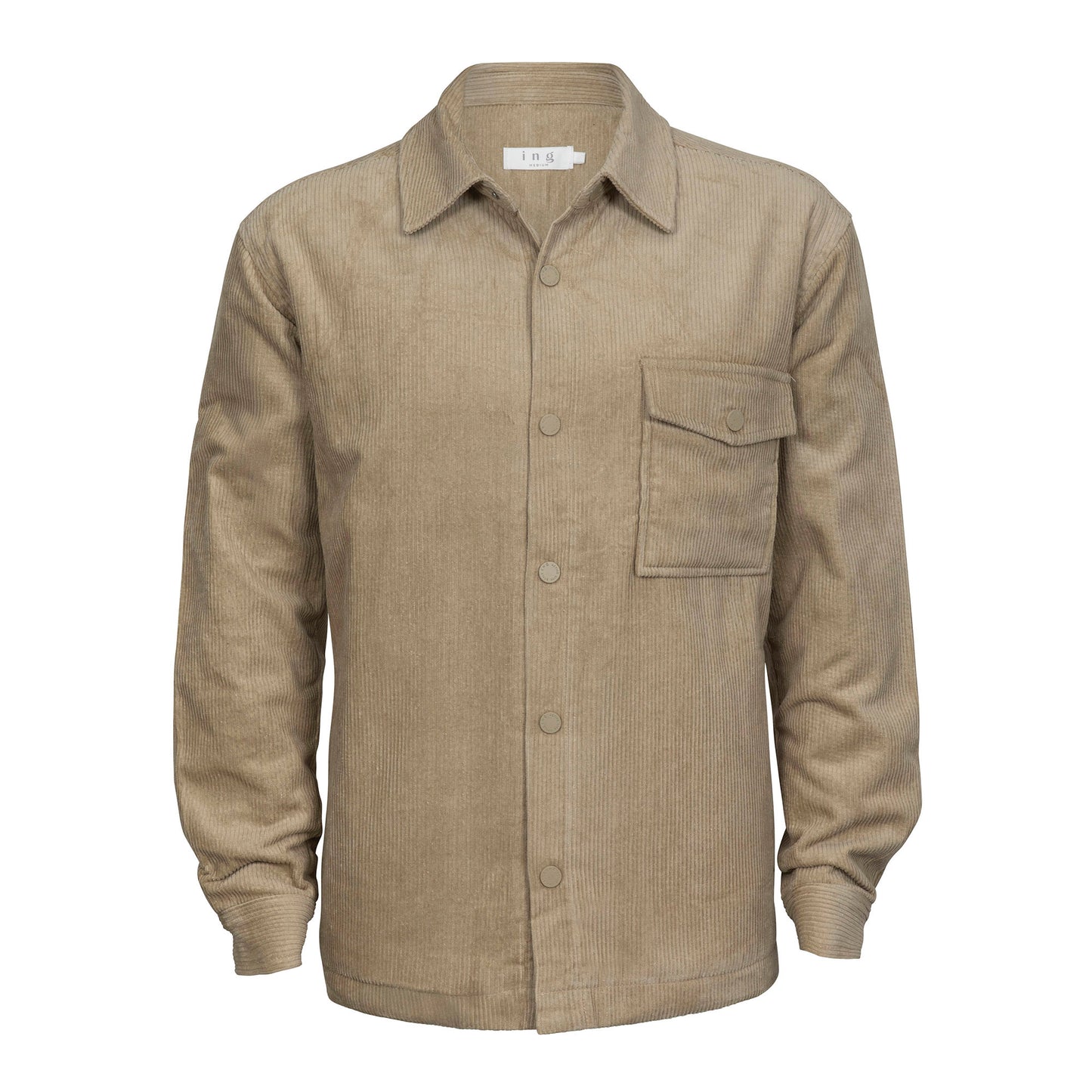 Corduroy Overshirt - Stone
