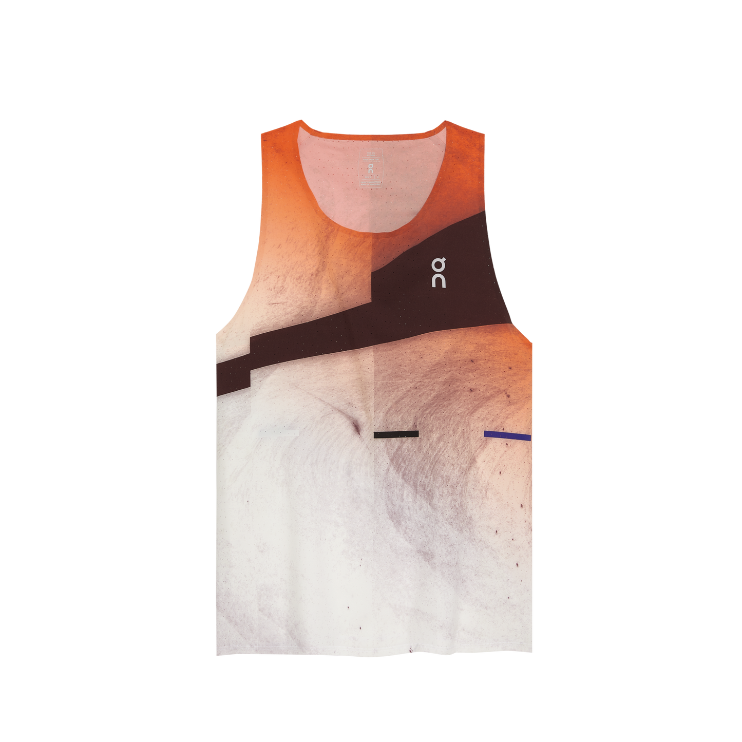 Race Singlet - Flame | White