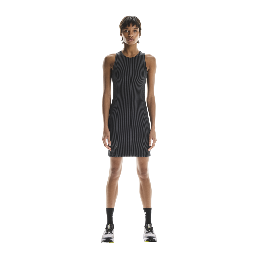 All-Day Ribbed Dress - Black | Rock