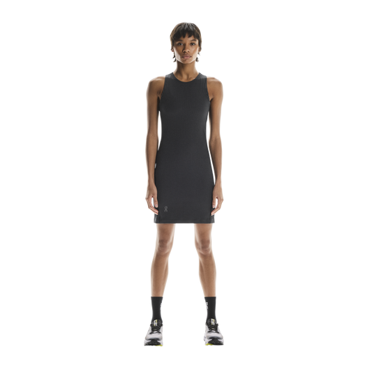 All-Day Ribbed Dress - Black | Rock