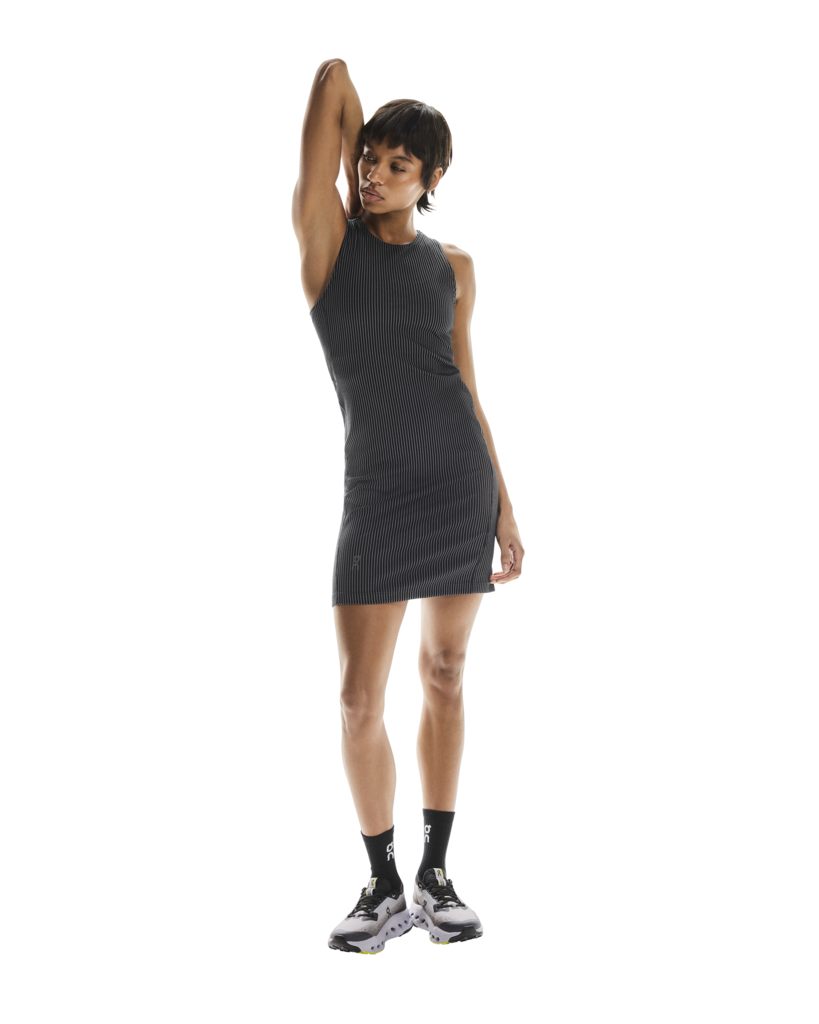 All-Day Ribbed Dress - Black | Rock