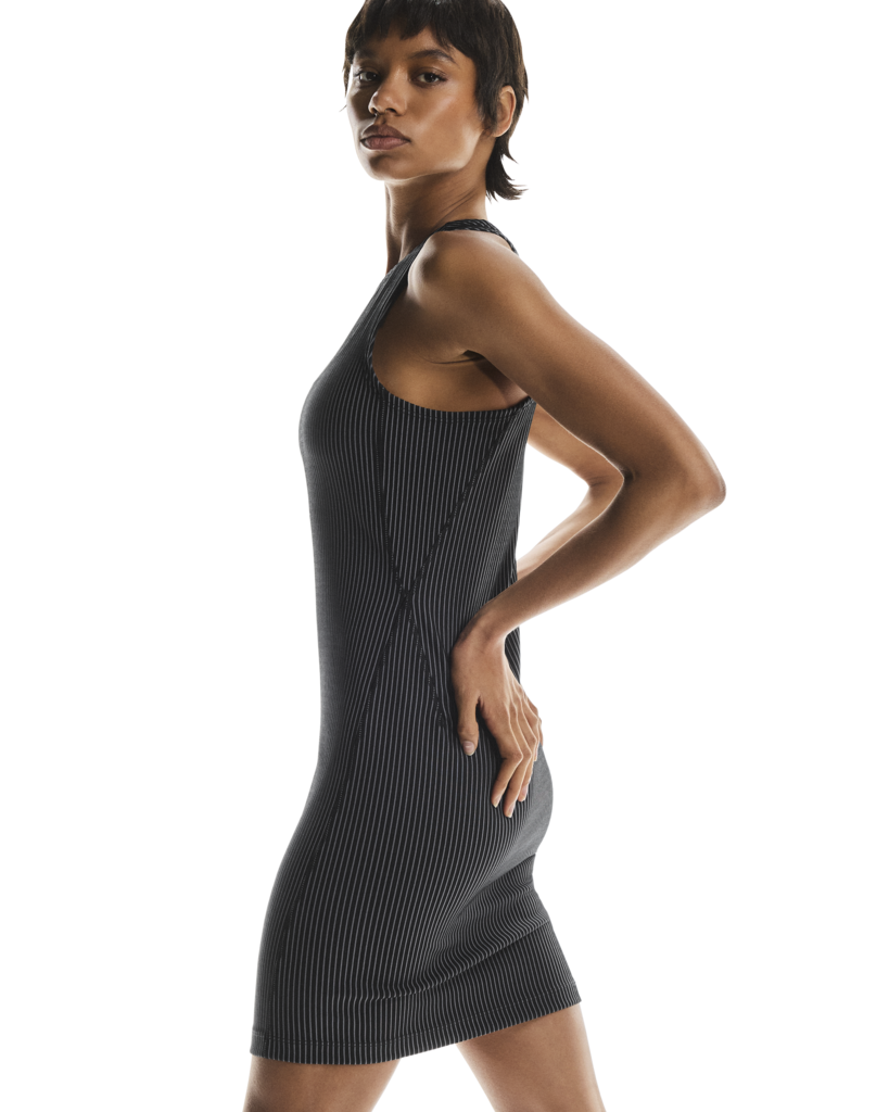 All-Day Ribbed Dress - Black | Rock