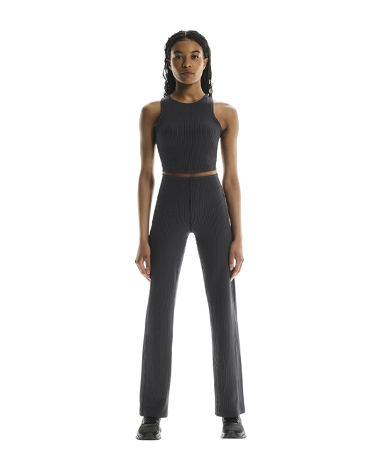All-Day Ribbed Pants - Black | Rock