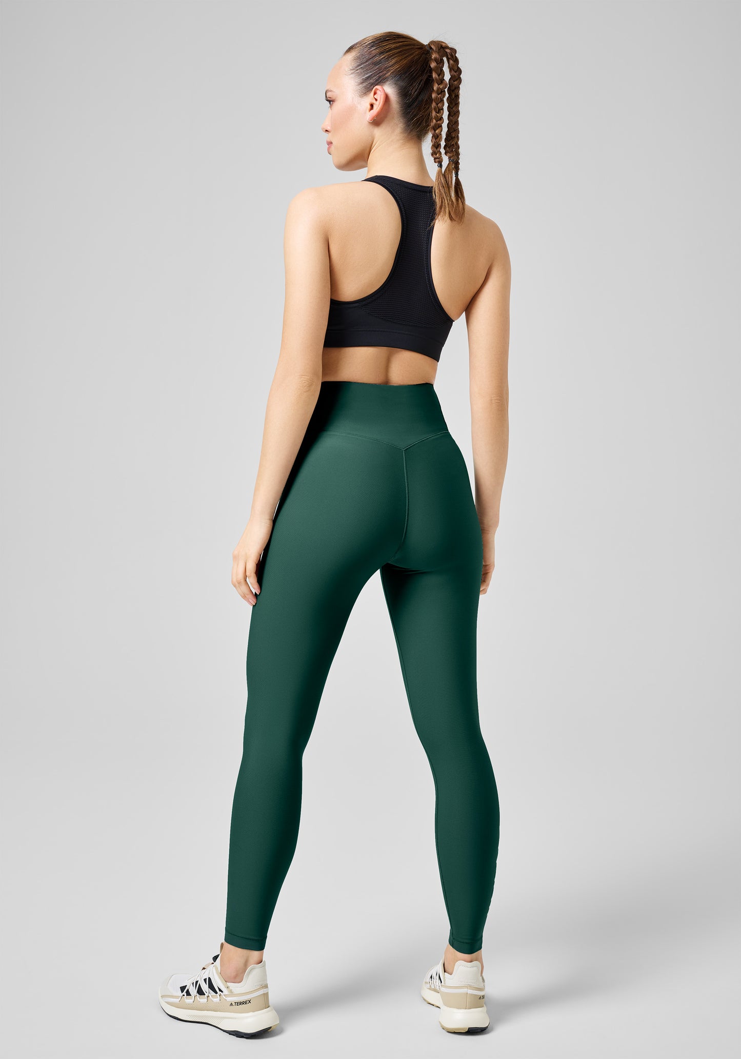 Graphic High Waist Tights - Dark Pine