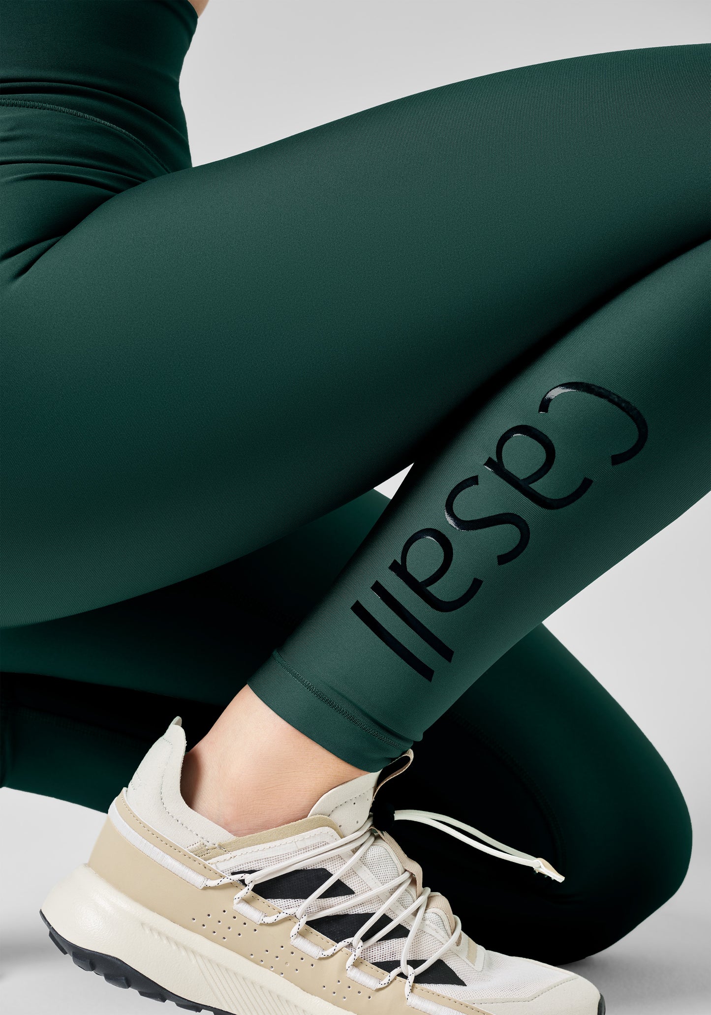 Graphic High Waist Tights - Dark Pine