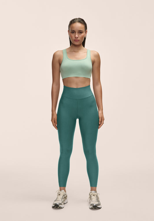 Graphic High Waist Tights - Winter Green