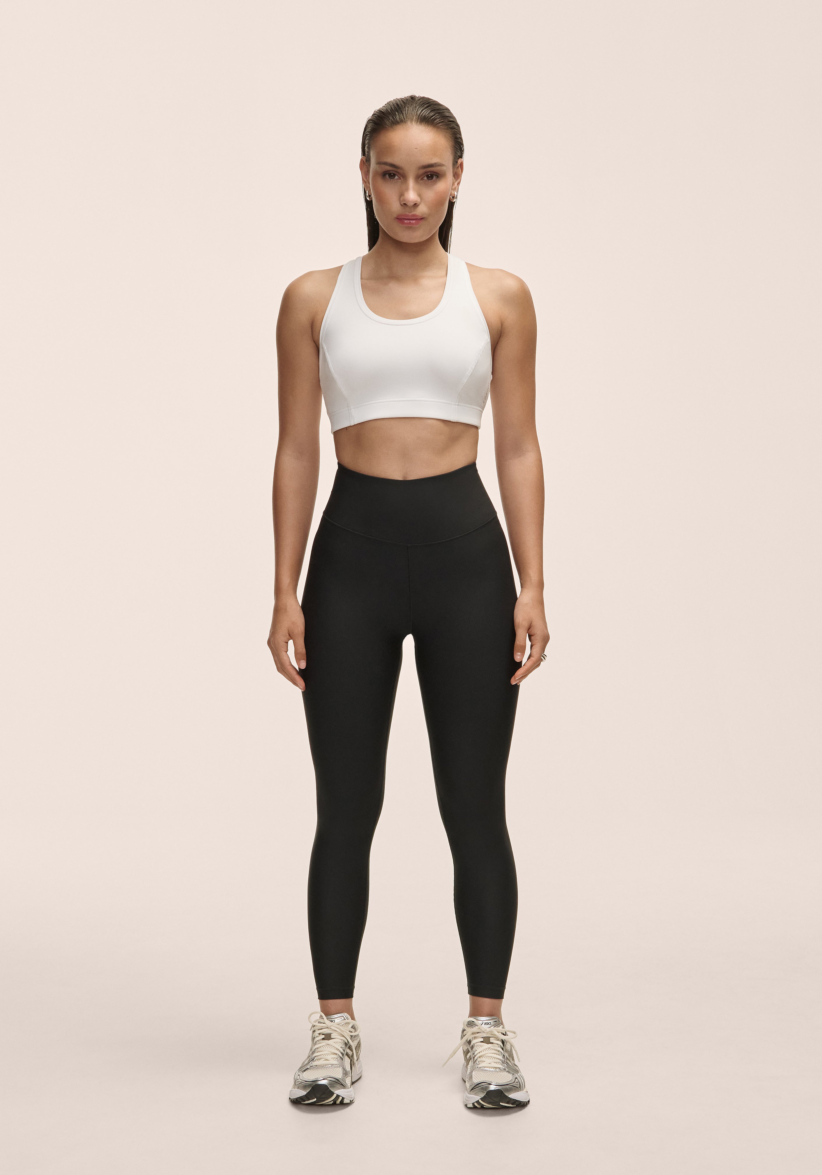 Graphic High Waist Tights Women | Black