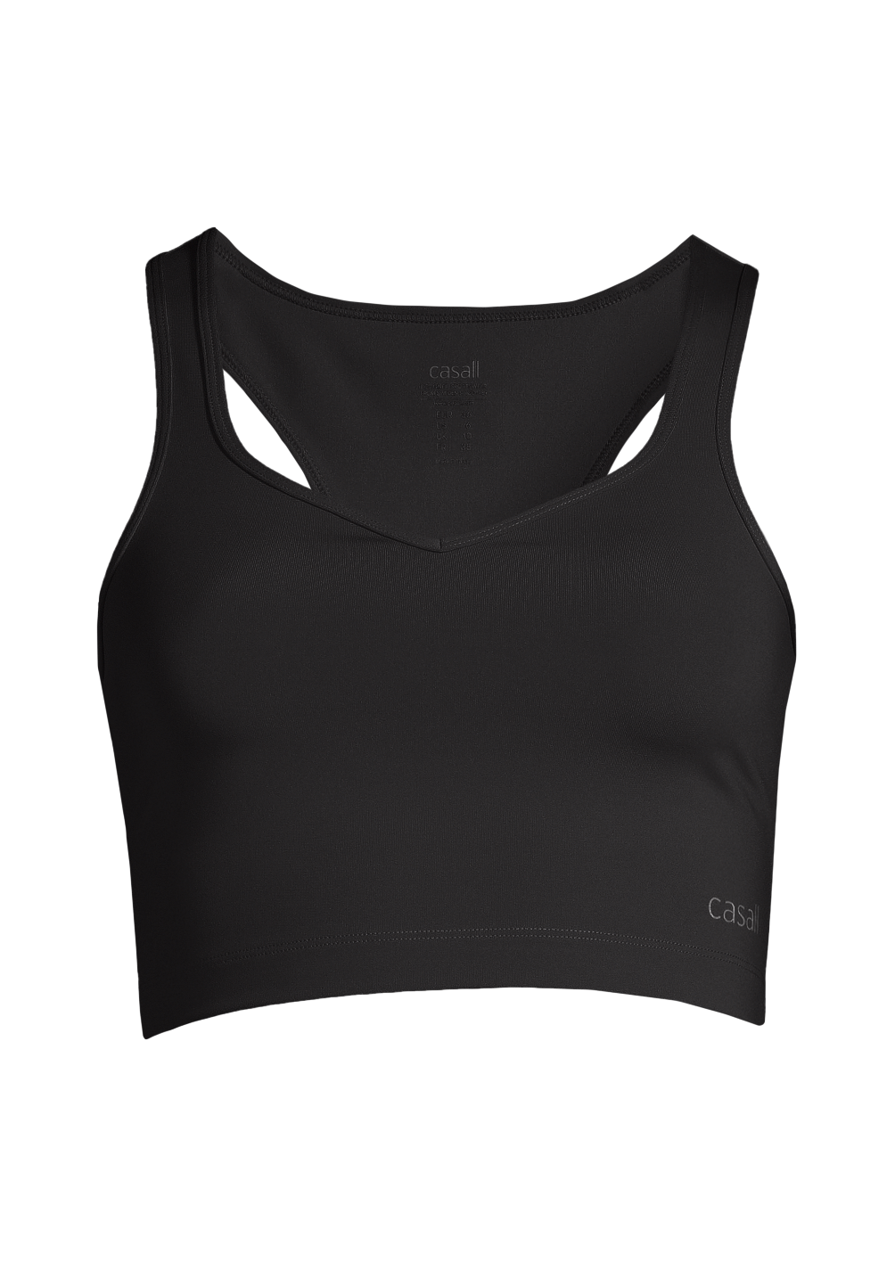 Casall Heart Shape Sport Top - Black