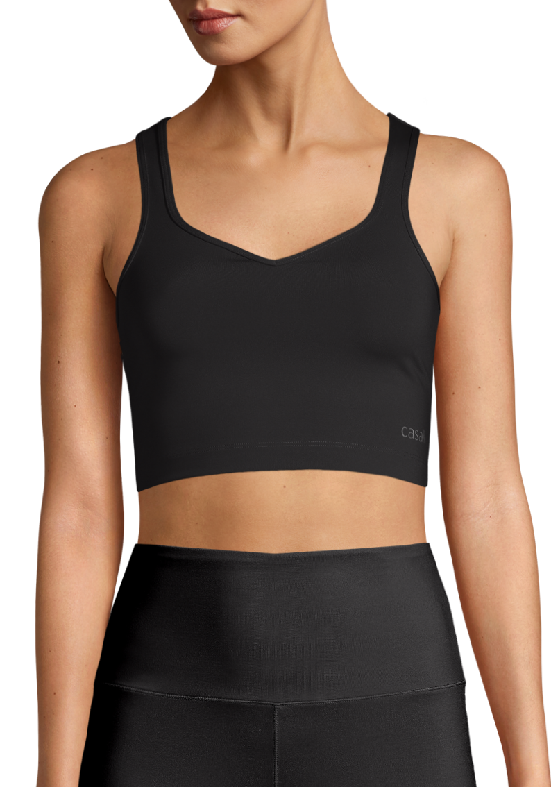 Casall Heart Shape Sport Top - Black