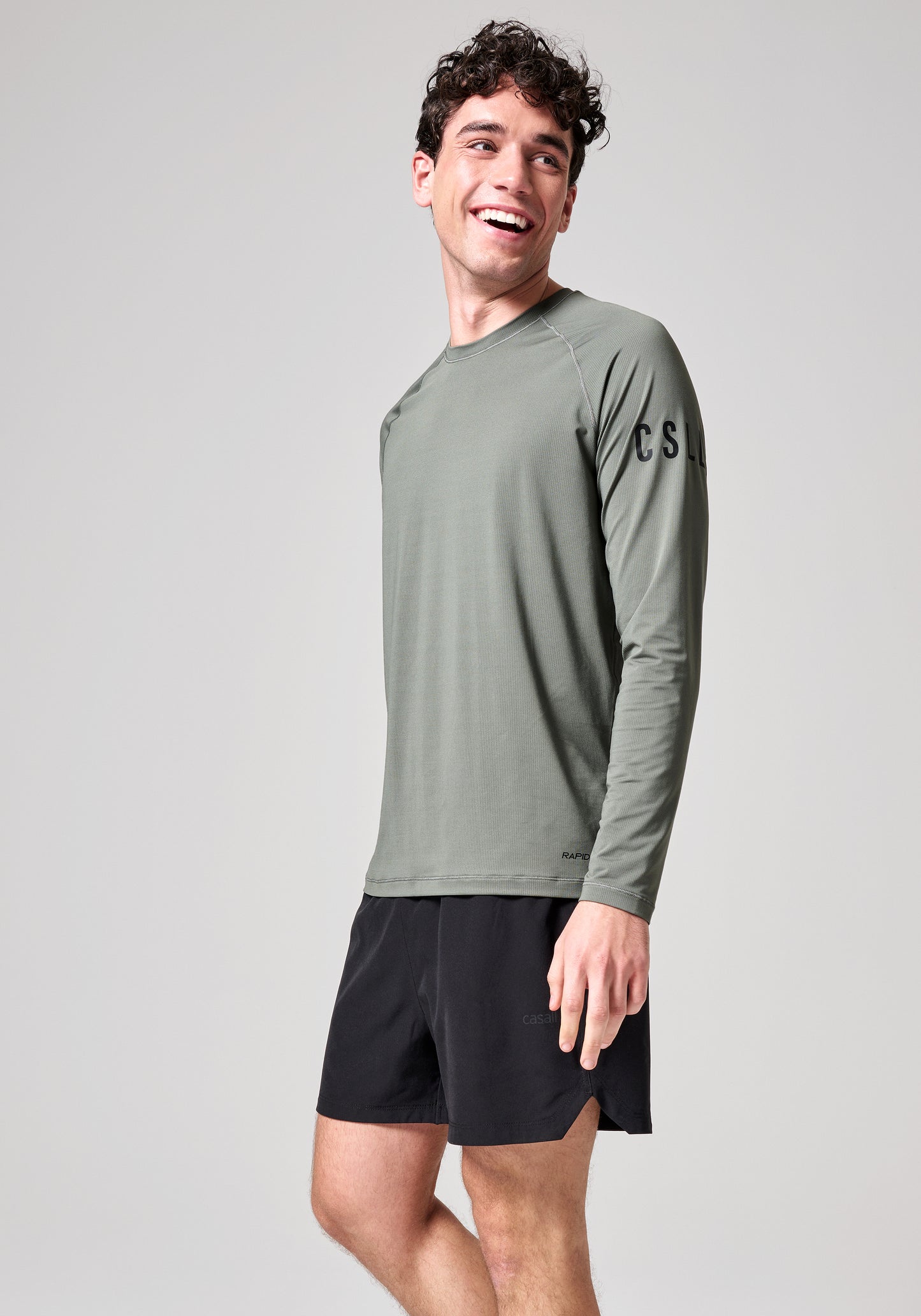 M Rapidry Long Sleeve - Sage Grey