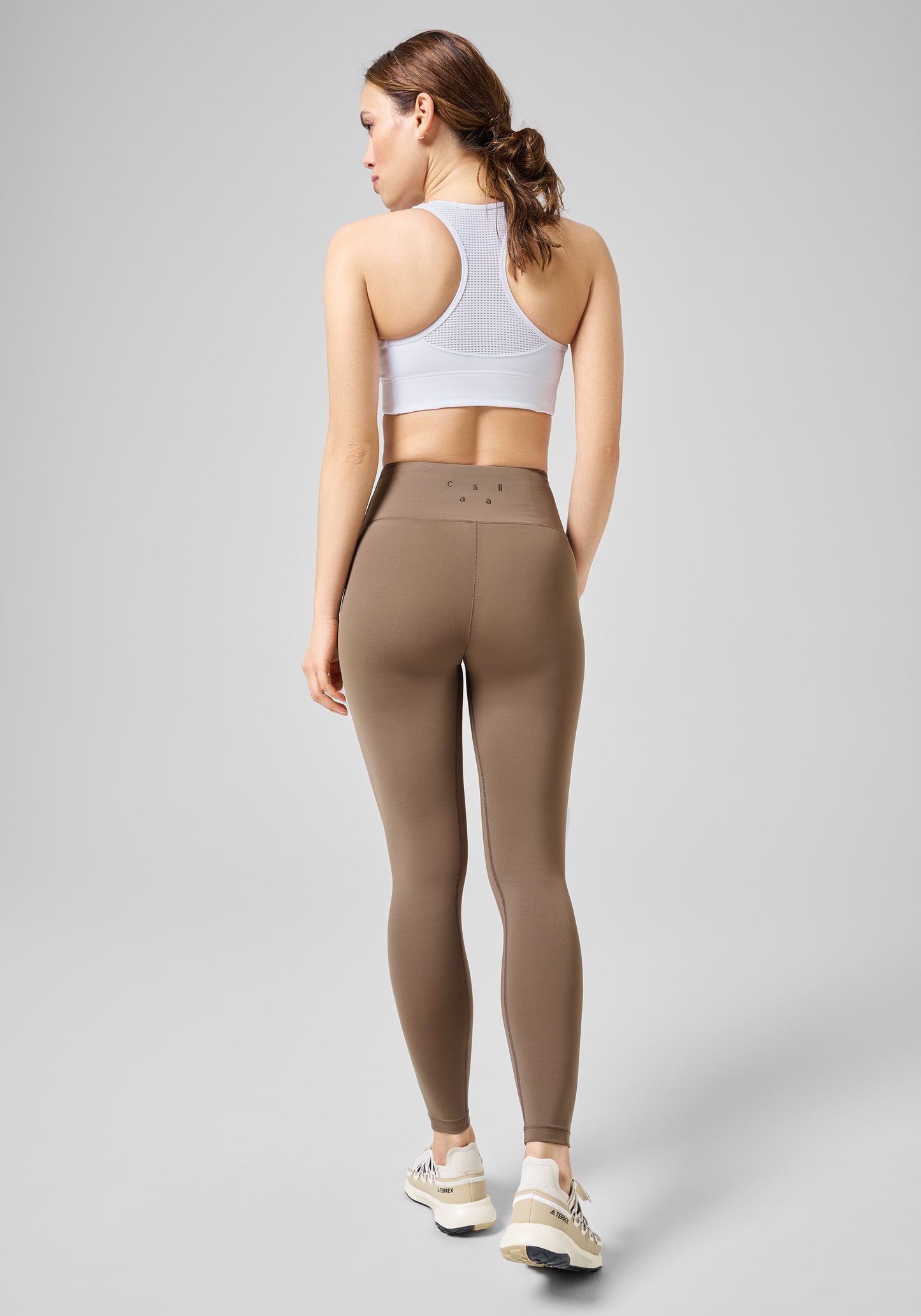 Ultra High Waist Tights - Taupe Brown