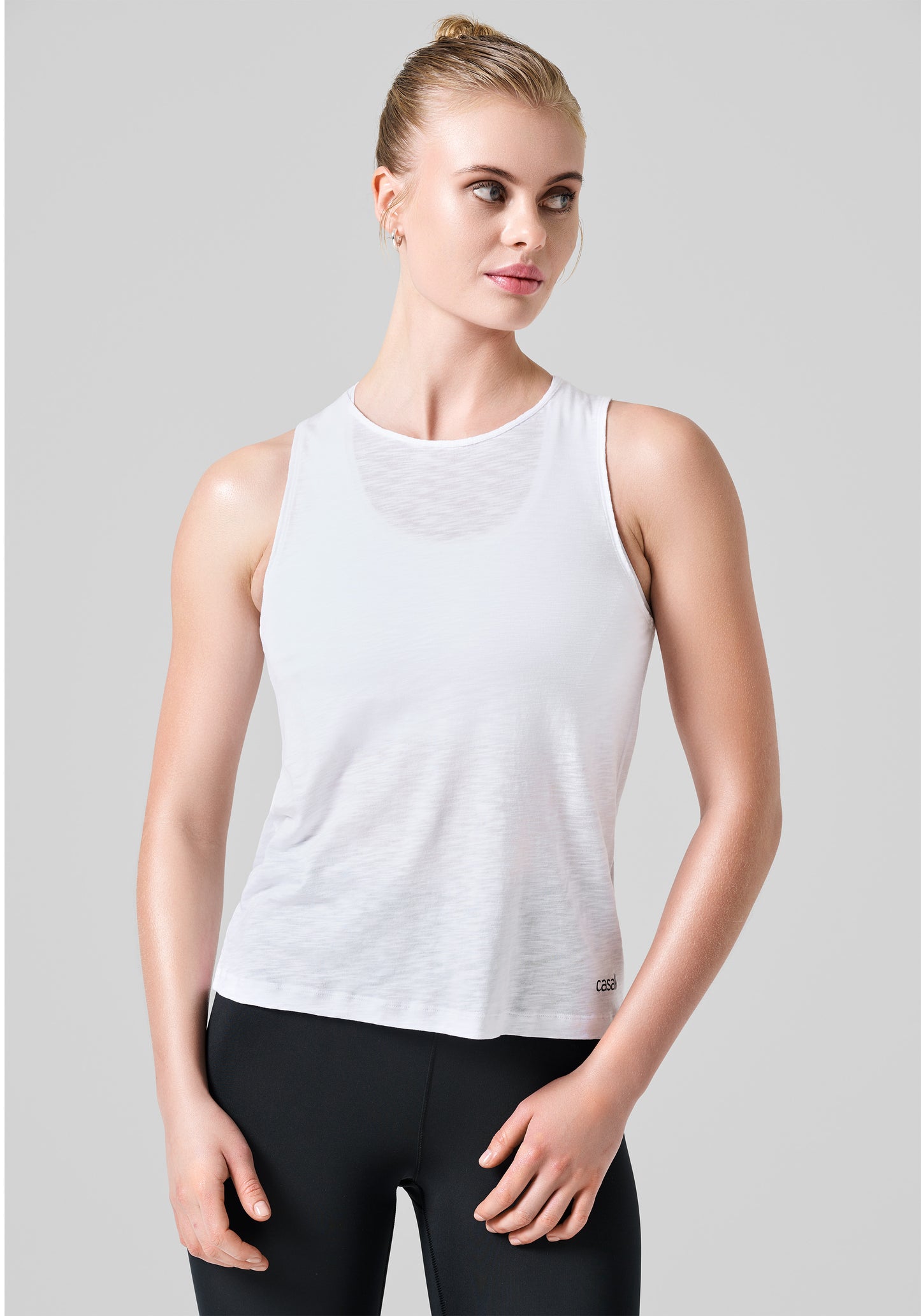 Casall Soft Texture Tank - White