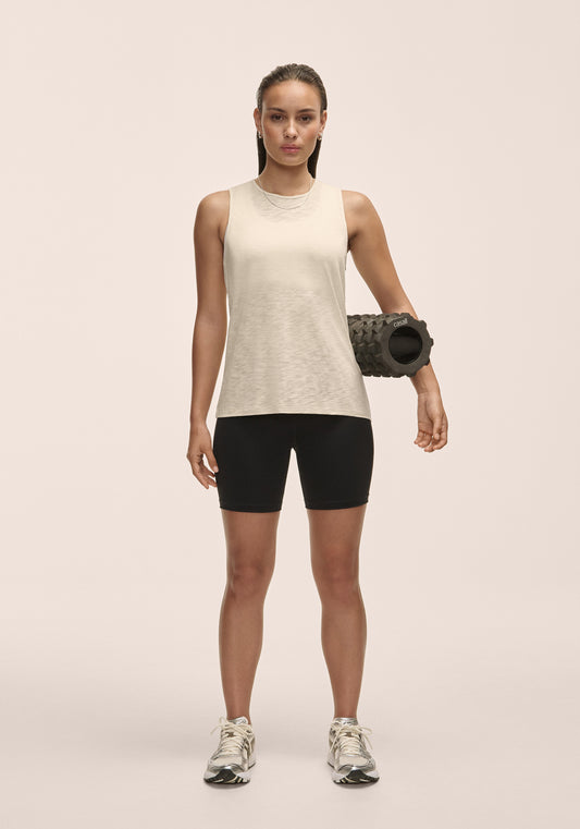 Soft Texture Tank - Ecru