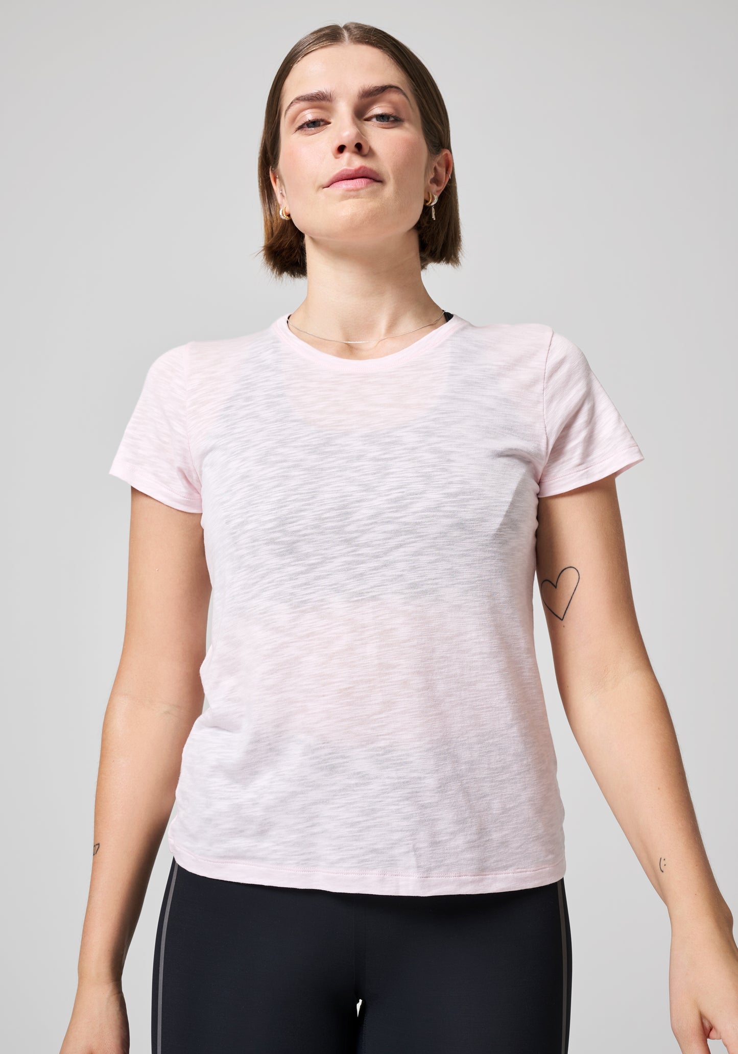 Casall Soft Texture Tee - Nectar Pink