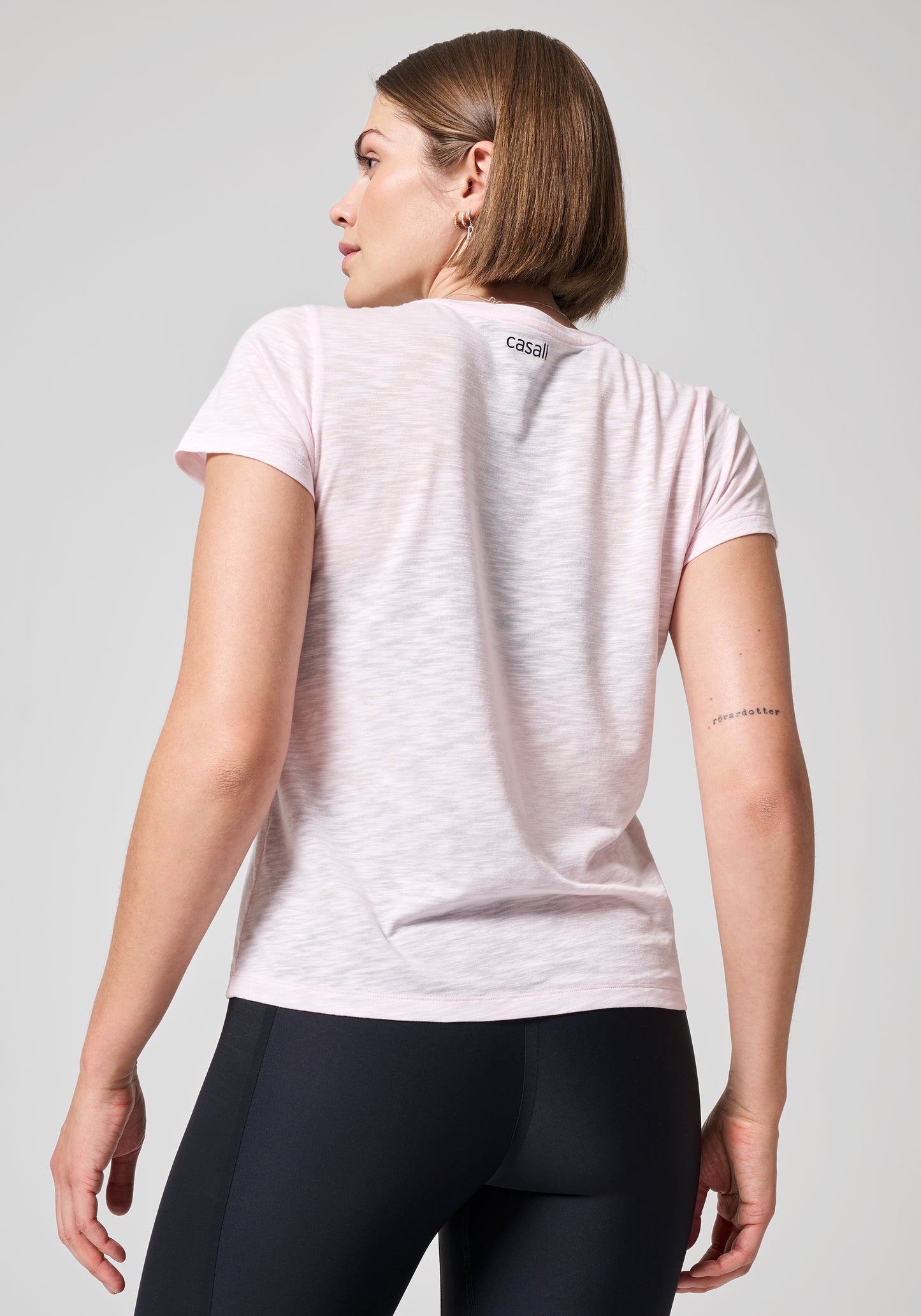 Casall Soft Texture Tee - Nectar Pink