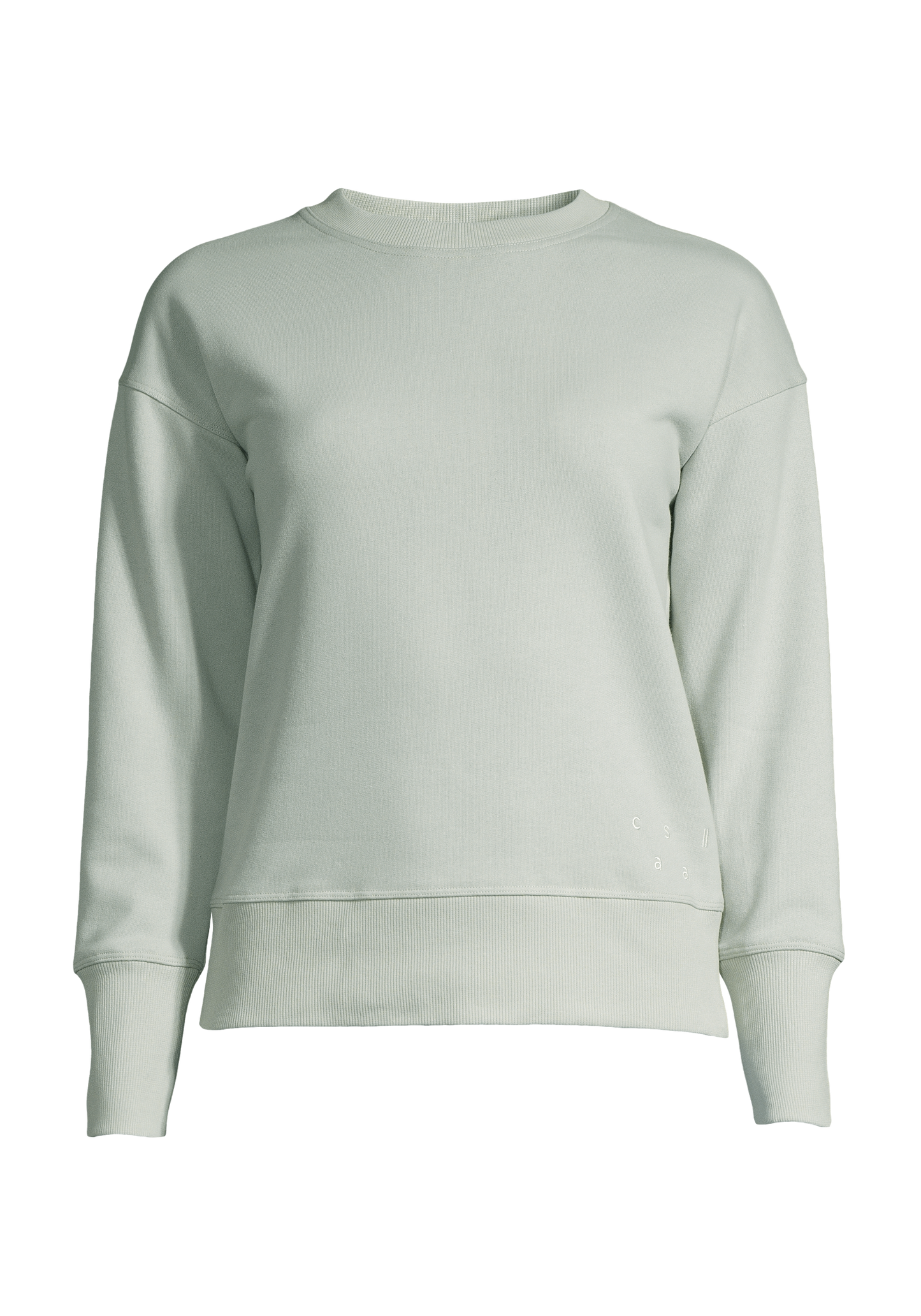 Casall Natural Dye Terry Crew Neck - Light Pistachio