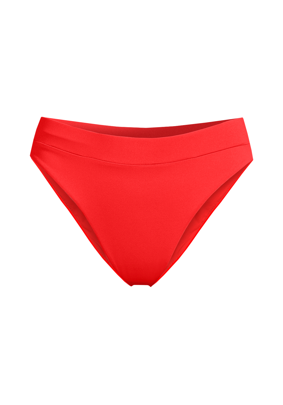 High Waist Bikini Brief - Summer Red