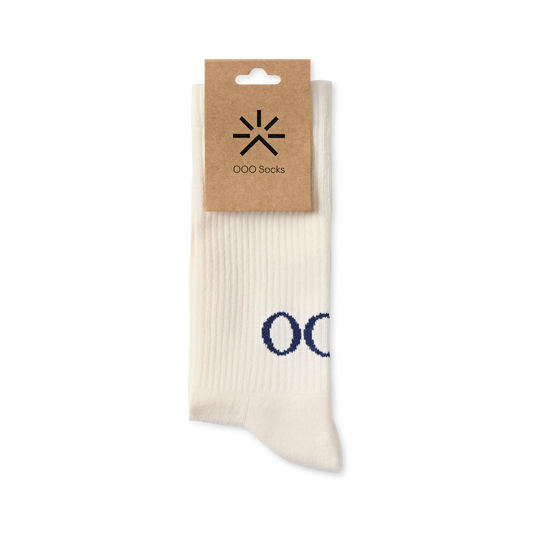 Out Of Office Socks - Cream White