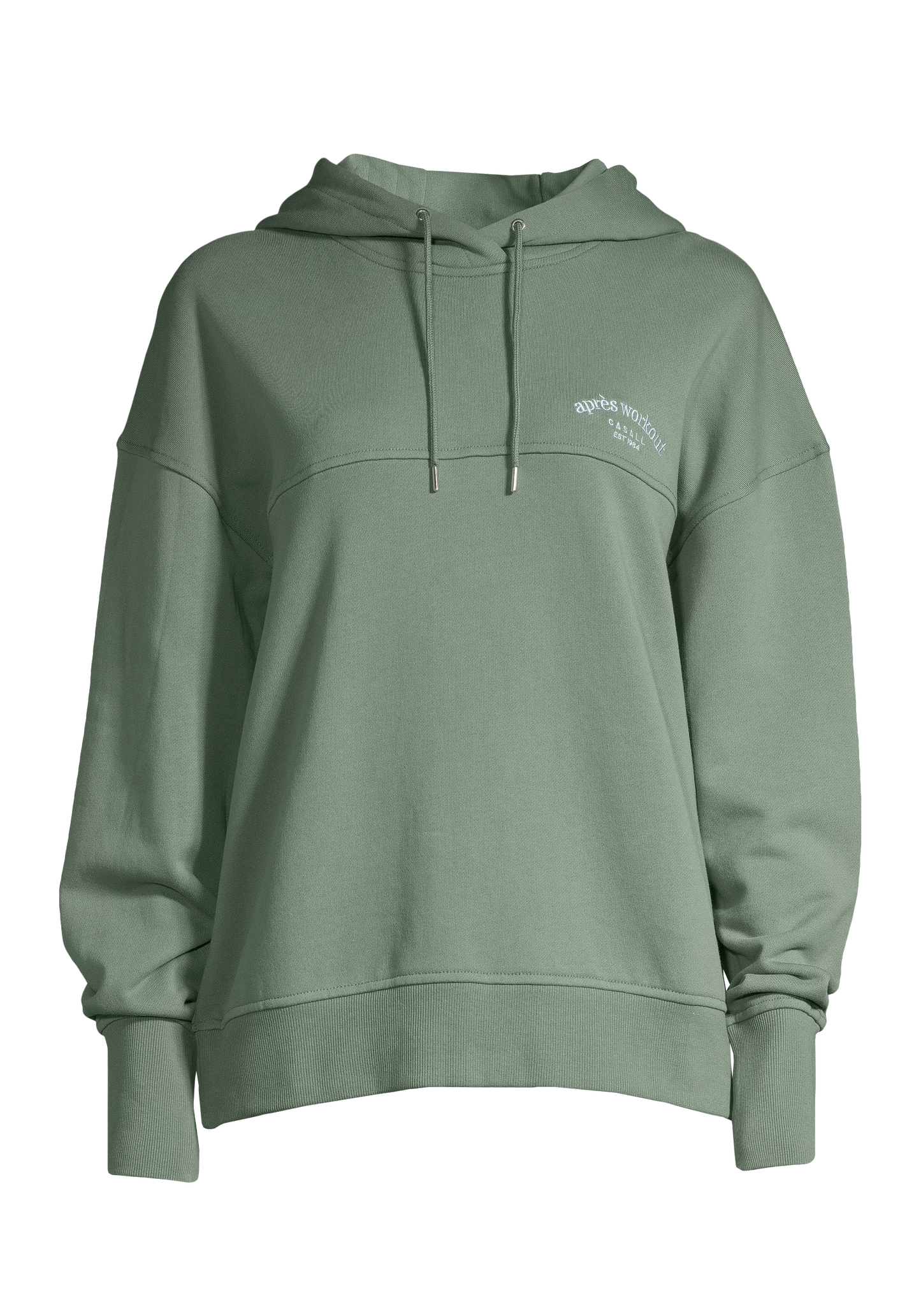 Terry Relaxed Spring Hoodie - Dusty Green