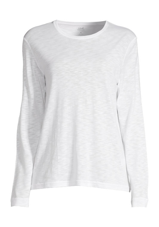 Soft Texture Long Sleeve - White