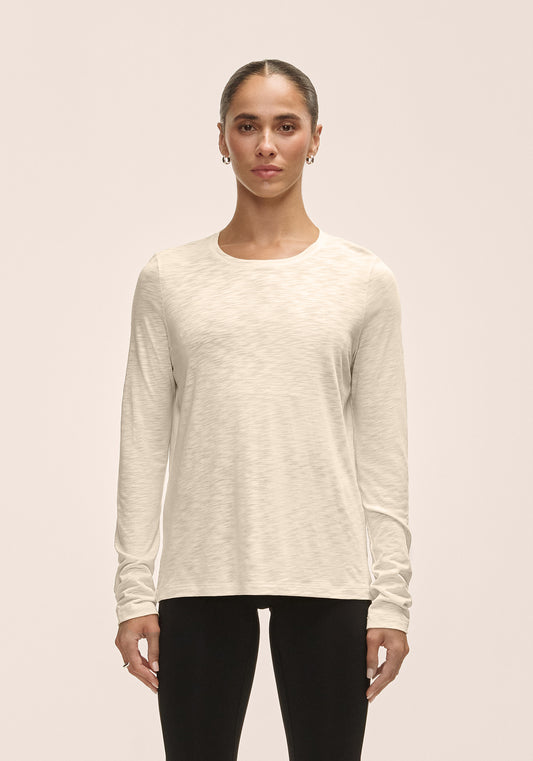 Soft Texture Long Sleeve - Ecru