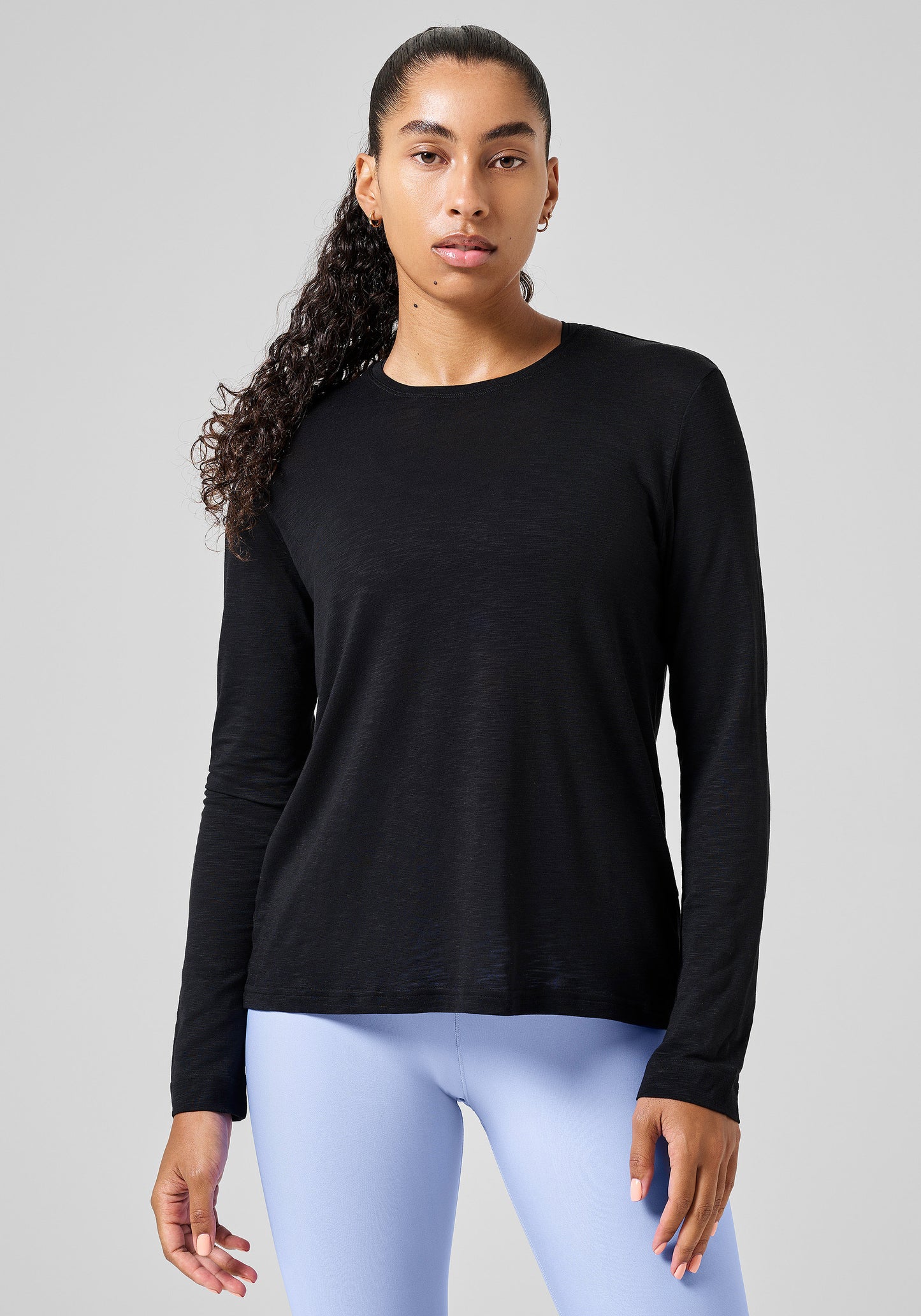 Soft Texture Long Sleeve - Black