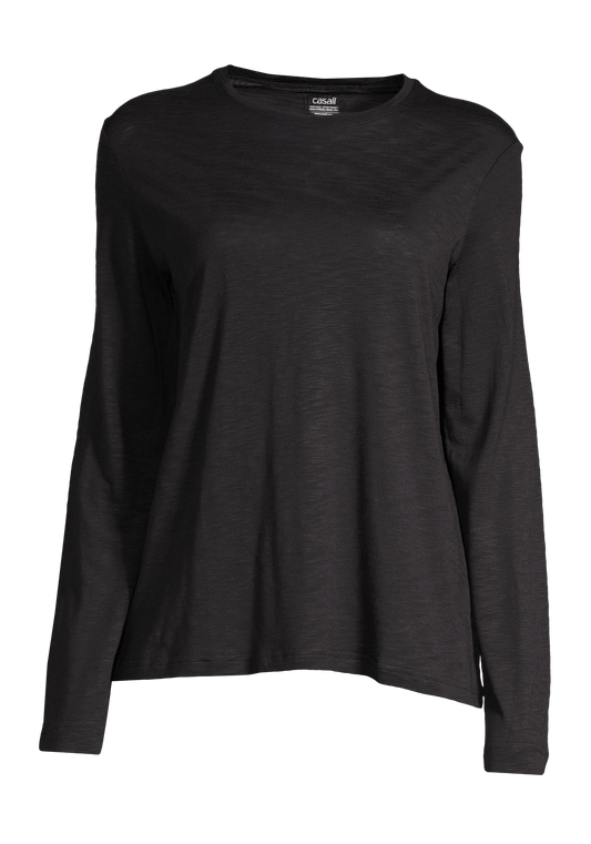 Soft Texture Long Sleeve - Black