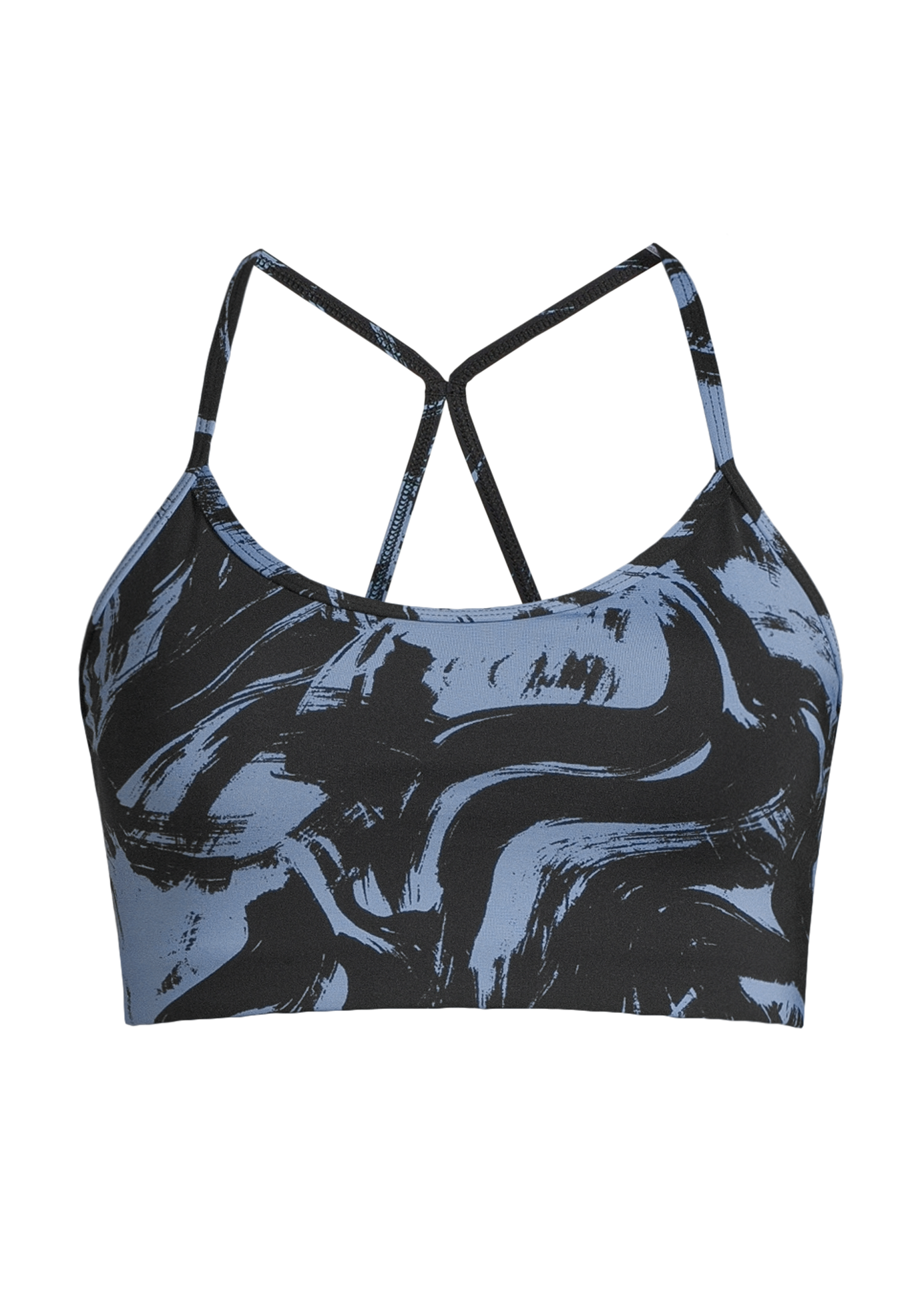 Sleek Strappy Sports Bra - Blaze Blue