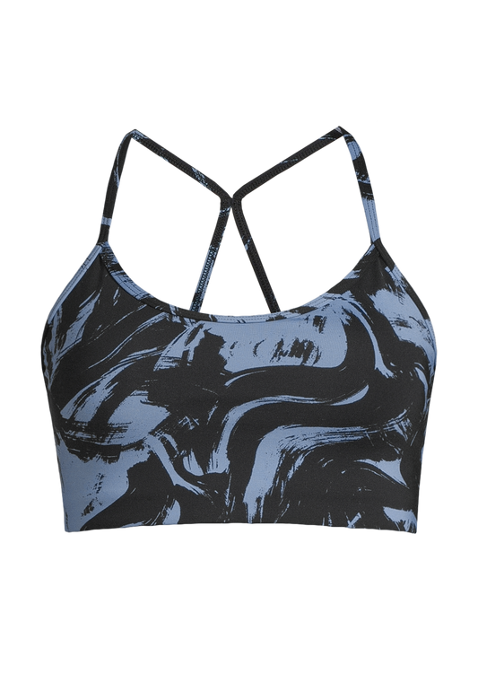 Sleek Strappy Sports Bra - Blaze Blue