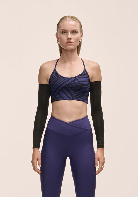 Sleek Strappy Sports Bra - Ruby Blush