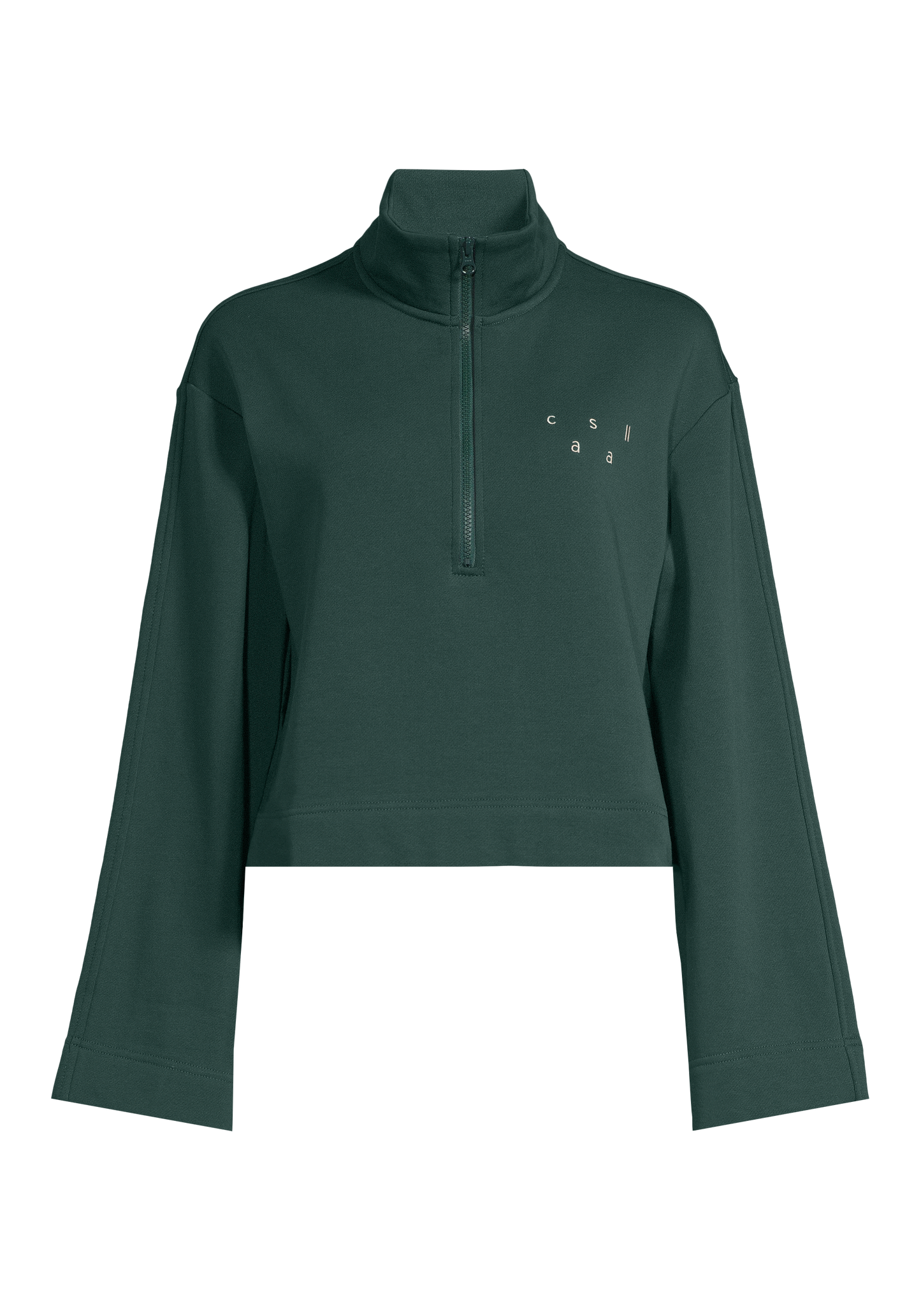 Comfy Half Zip Sweater - Dark Pine