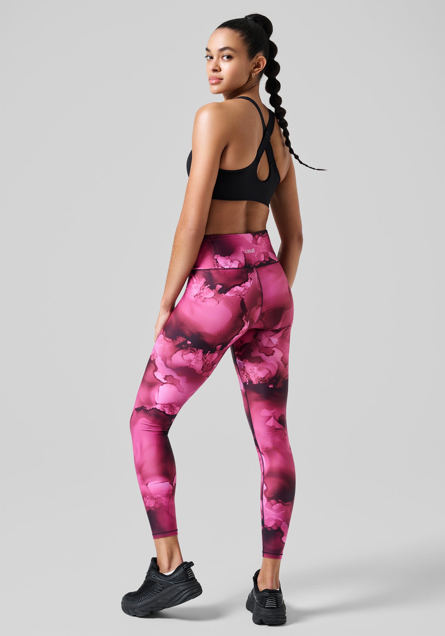 Ultra High Waist Printed Tights - Ice Pink