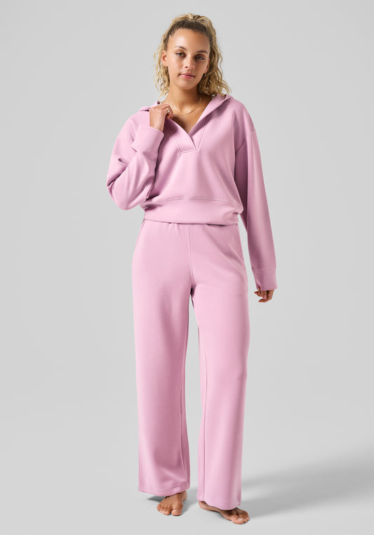 Peachy Straight Leg Jogger - Winter Mauve