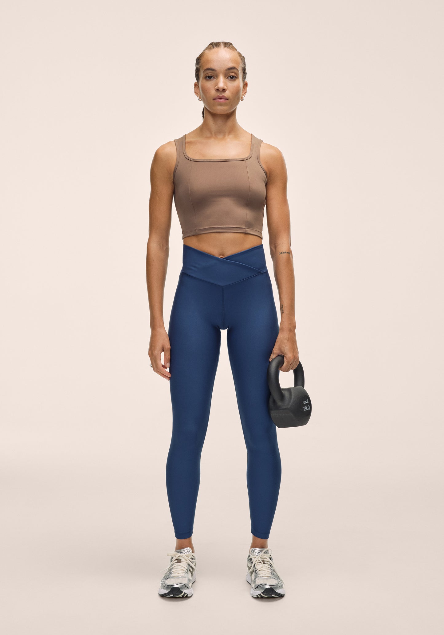 Edge Crop Top - Khaki