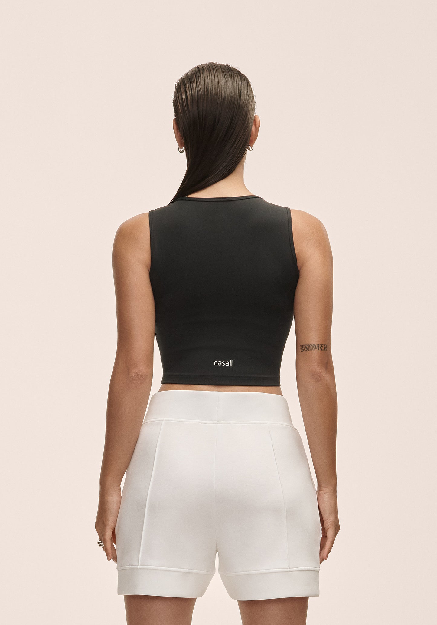 Edge Crop Top - Black