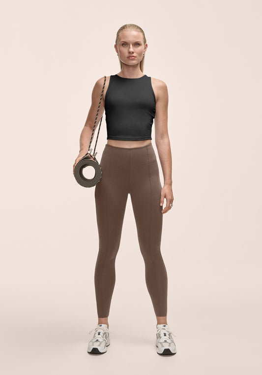 Edge High Waist Tights - Khaki