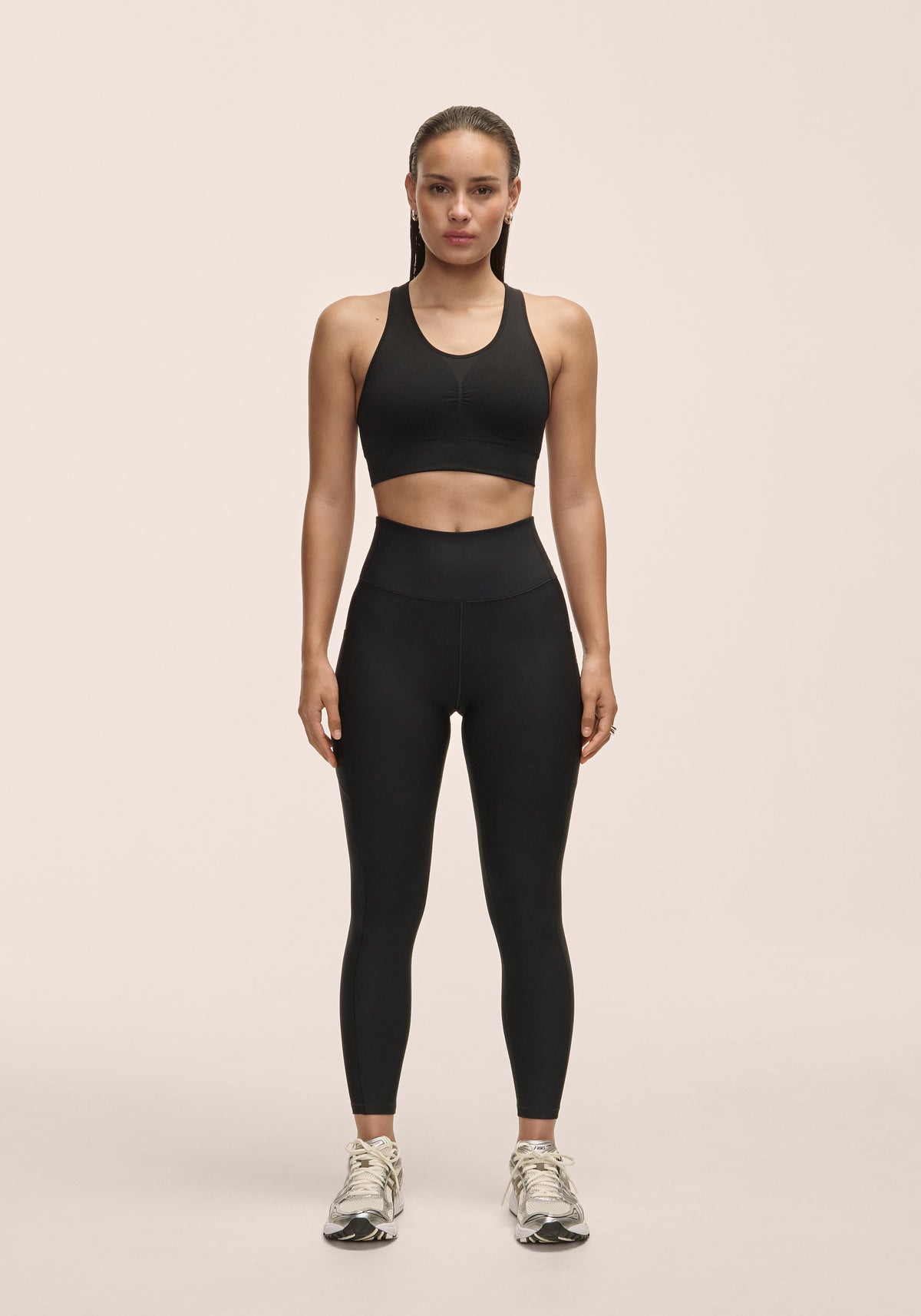 Pure Pocket High Waist Tights Women | Black