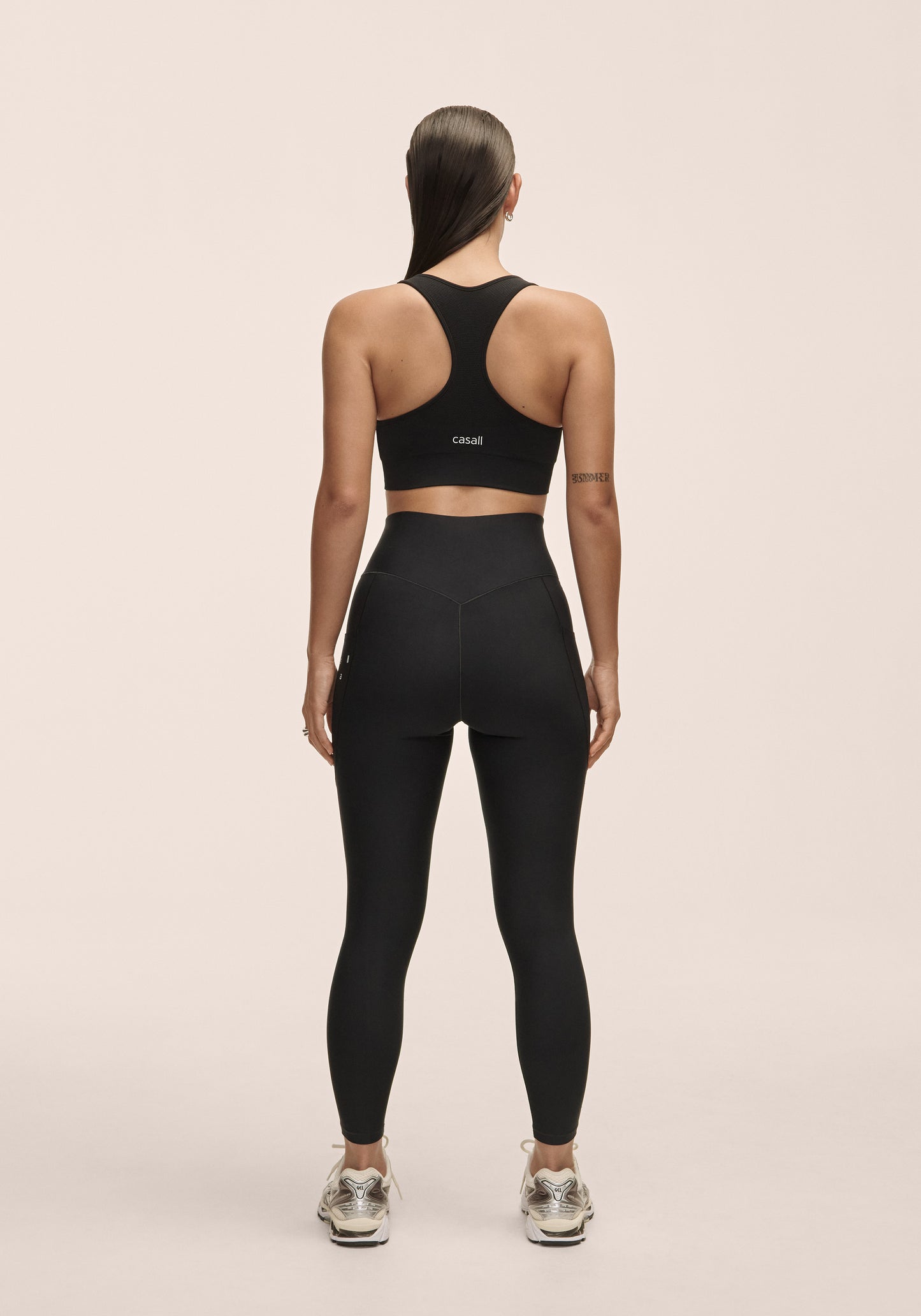 Pure Pocket High Waist Tights - Black