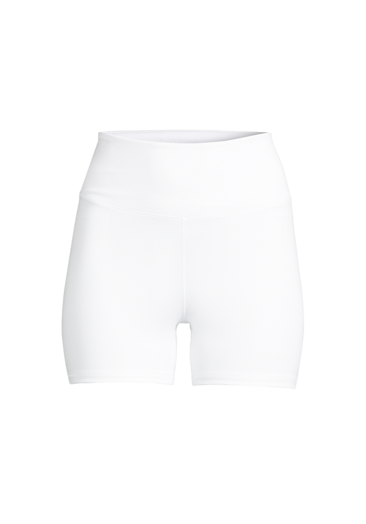 Grace High Waist Hotpants - White