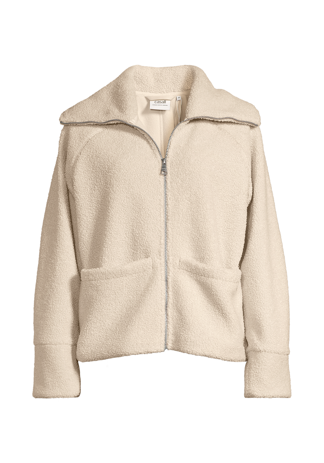 Sherpa Short Zip Jacket - Ecru