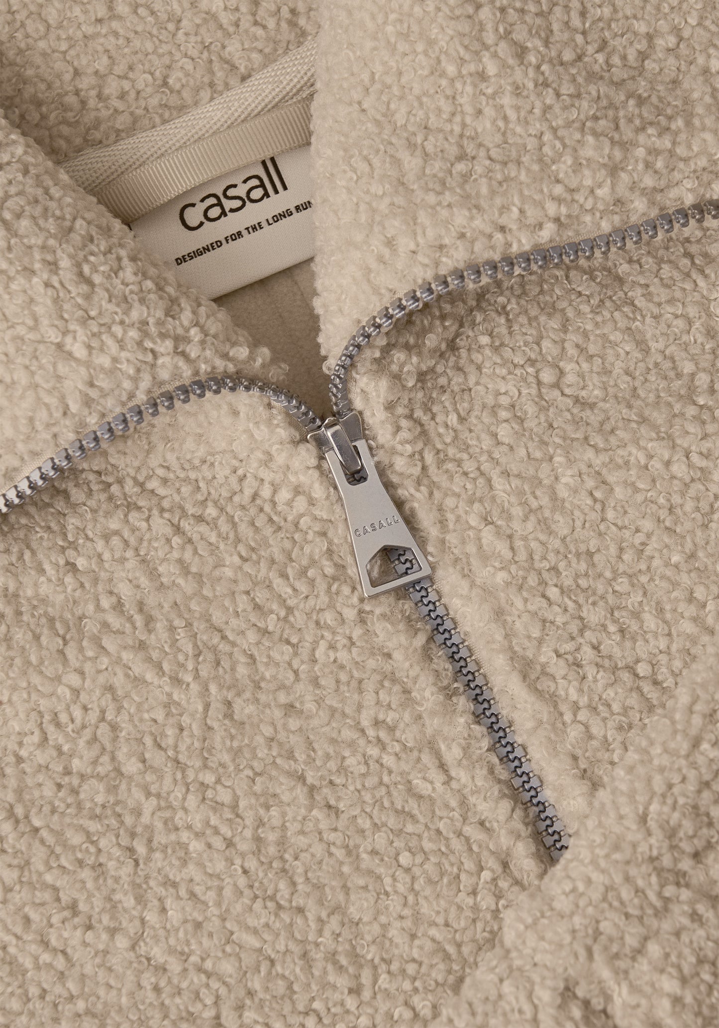 Sherpa Short Zip Jacket - Ecru