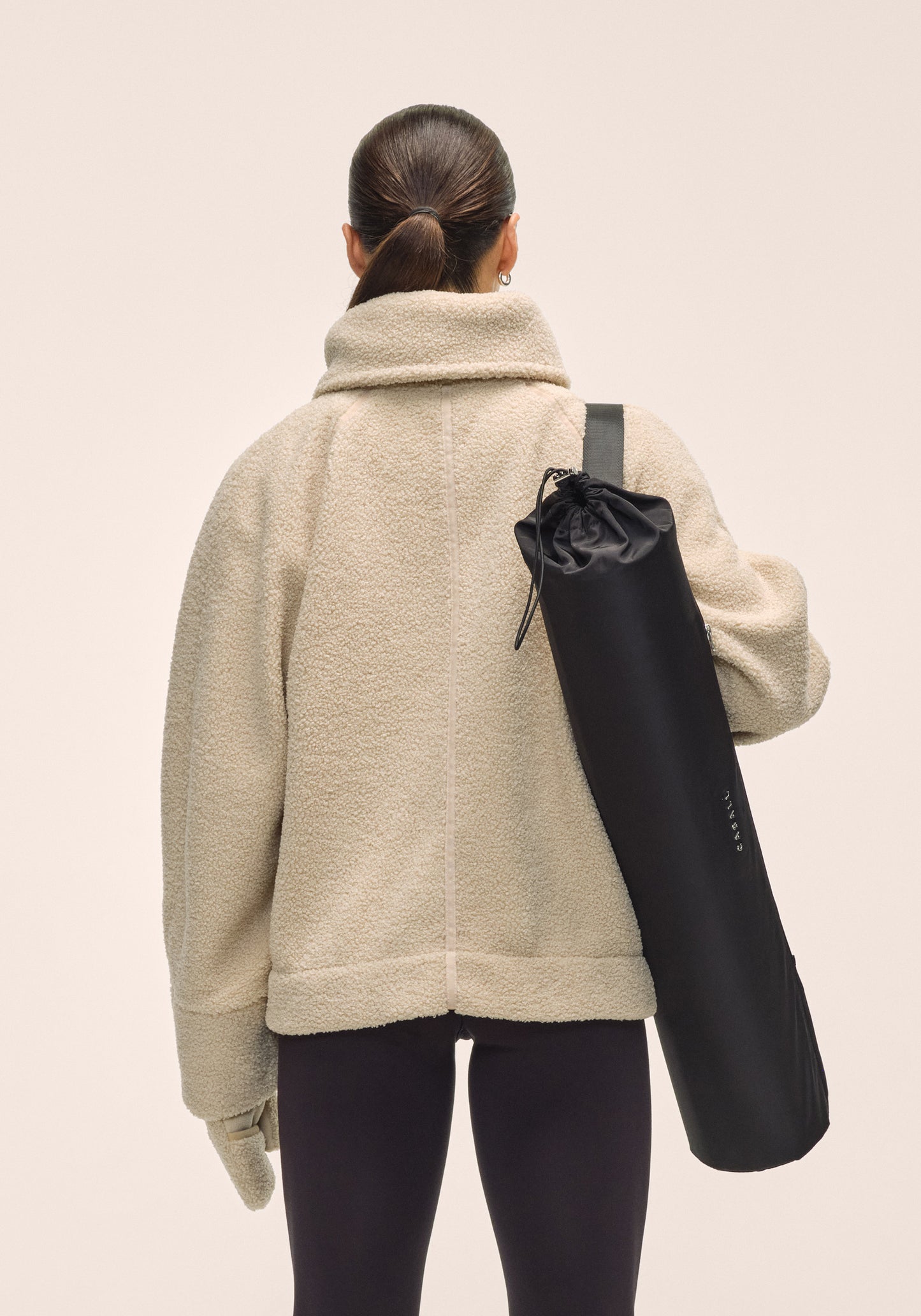 Sherpa Short Zip Jacket - Ecru