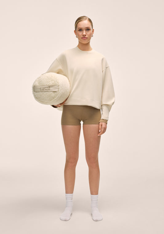 Peachy Crew Neck - Lamb White