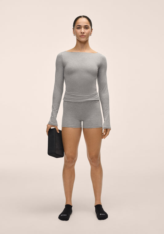 Sublime Boatneck Long Sleeve - Grey Melange