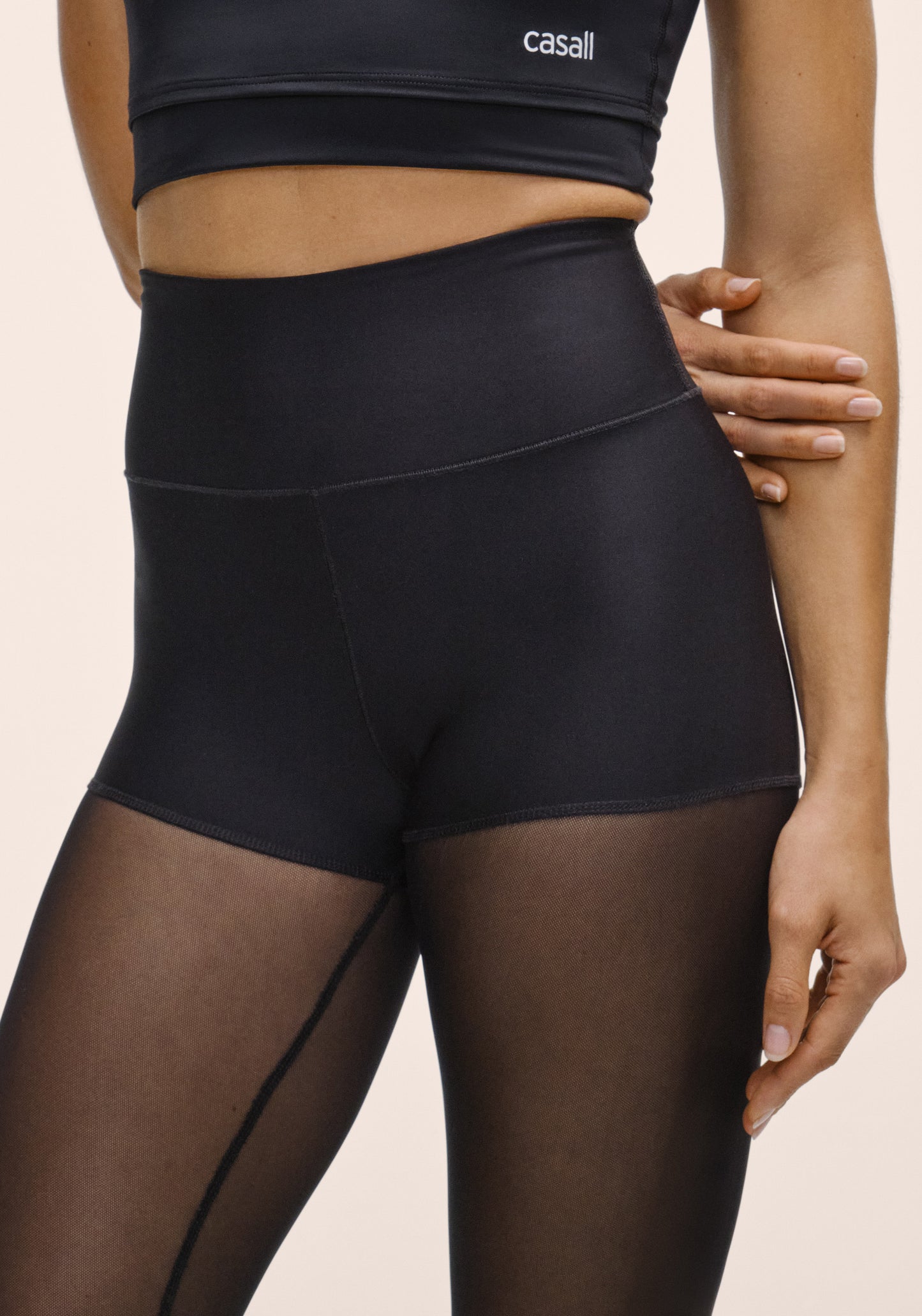 Power Mesh Studio Tights - Black