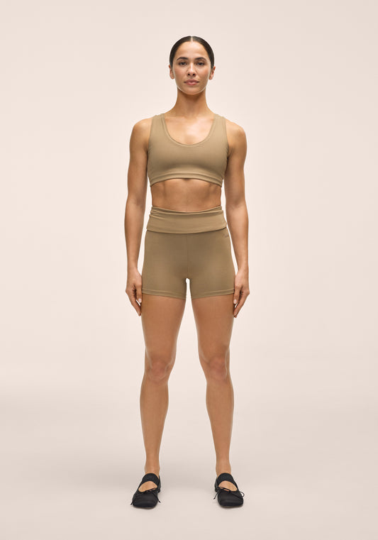 Sublime Folded Hotpants - Light Khaki